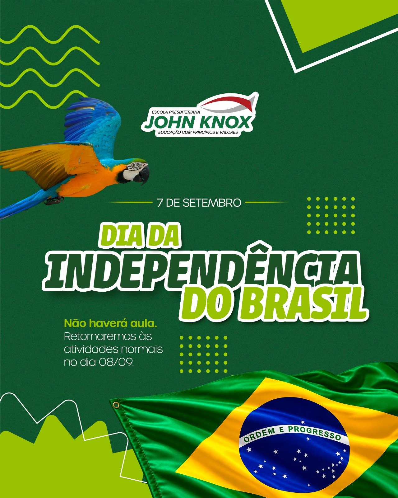 7 de Setembro  Dia da Independência do Brasil 🇧🇷
