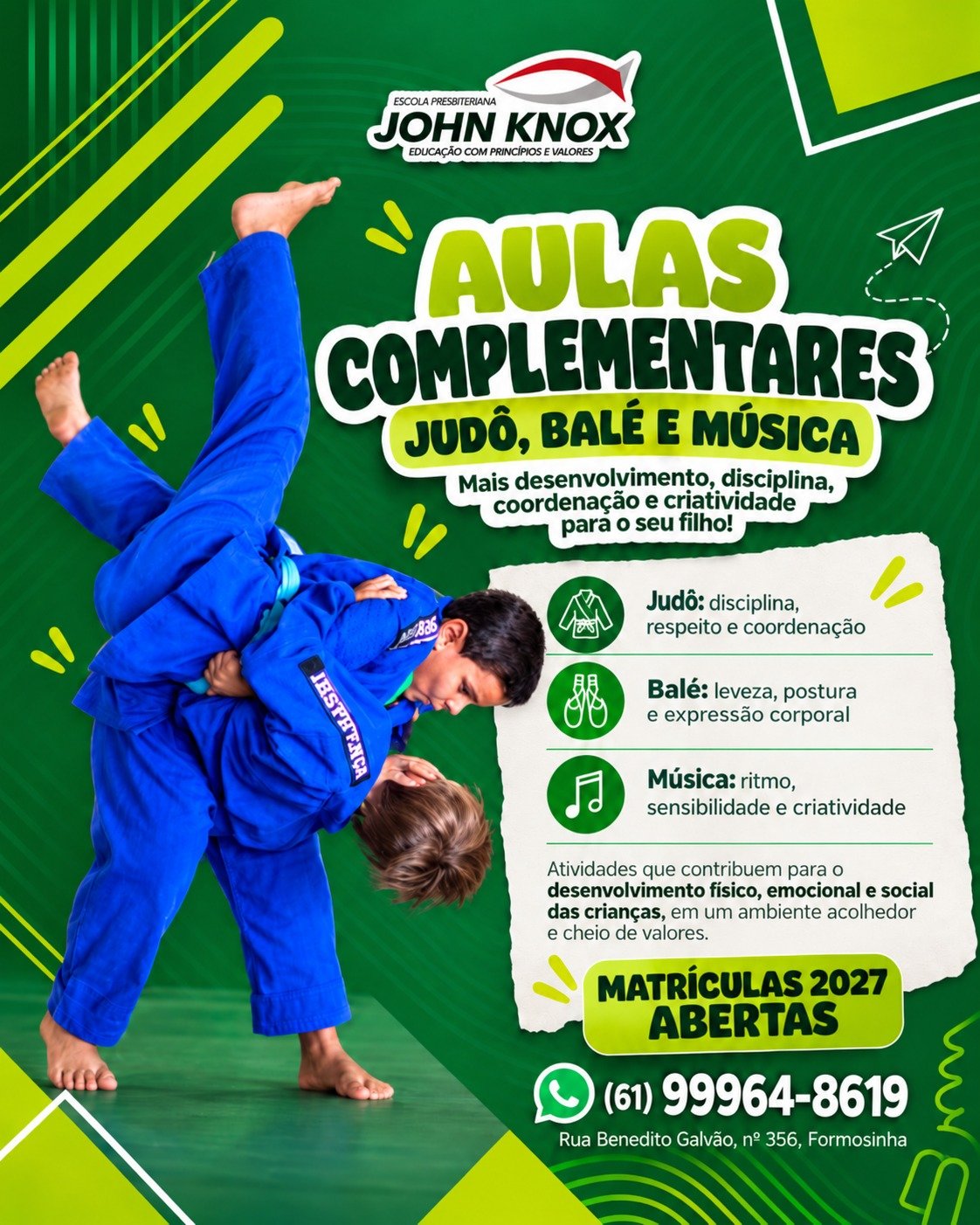 Muito além da sala de aula, uma educação que desenvolve talentos!